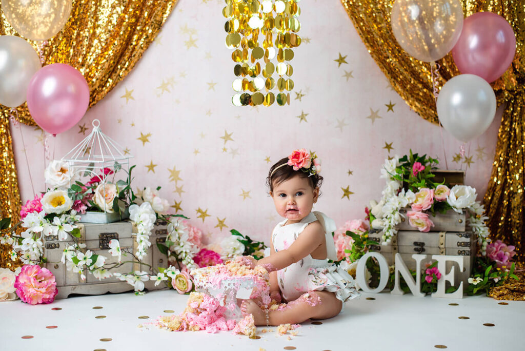 Milestone baby photography studio Dallas TX