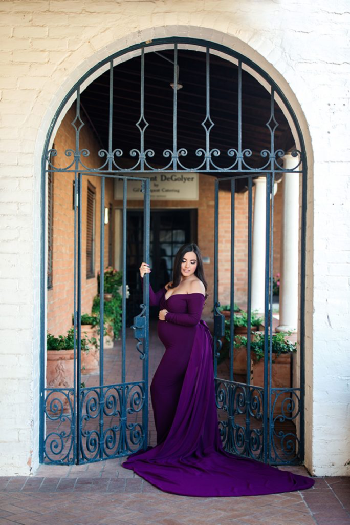 outdoor maternity photoshoot maternity gown